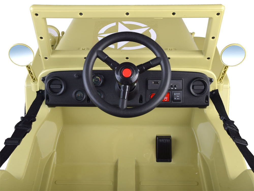 Vienvietis elektromobilis vaikams Willy, juodas