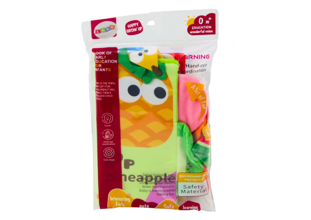 Minkšta mokomoji knygelė Vaisiai ir daržovės