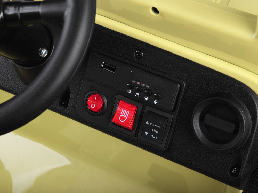 Vienvietis elektromobilis vaikams Willy, juodas