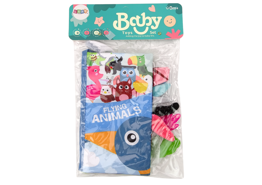 Edukacinė minkšta knyga su gyvūnais