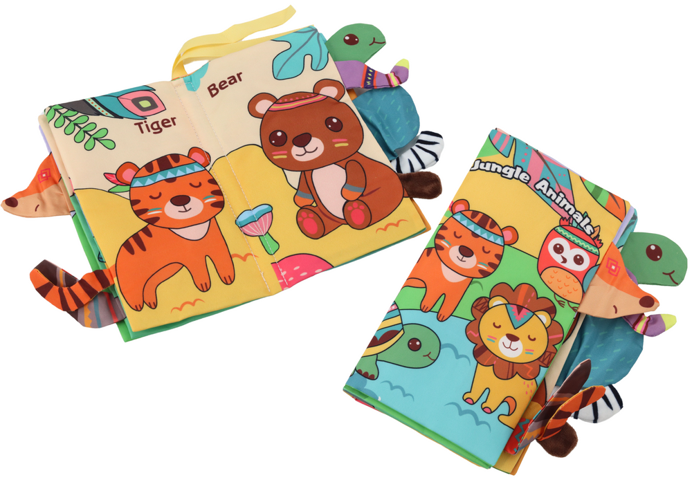 Minkšta mokomoji knygelė Džiunglių gyvūnai