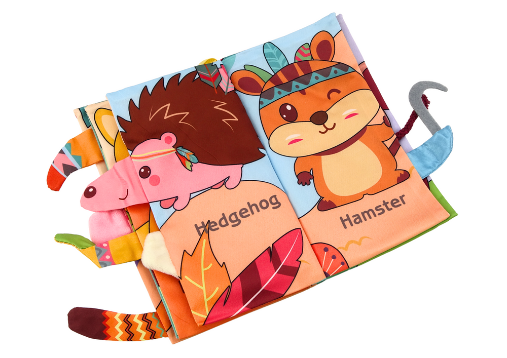 Minkšta mokomoji knygelė apie miško gyvūnus