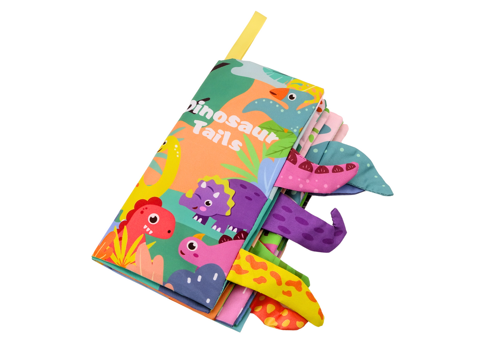 Edukacinė minkšta knyga su dinozaurais