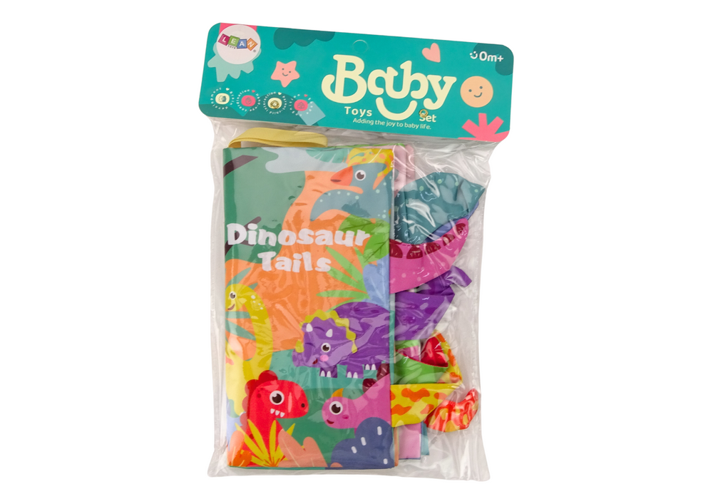 Edukacinė minkšta knyga su dinozaurais