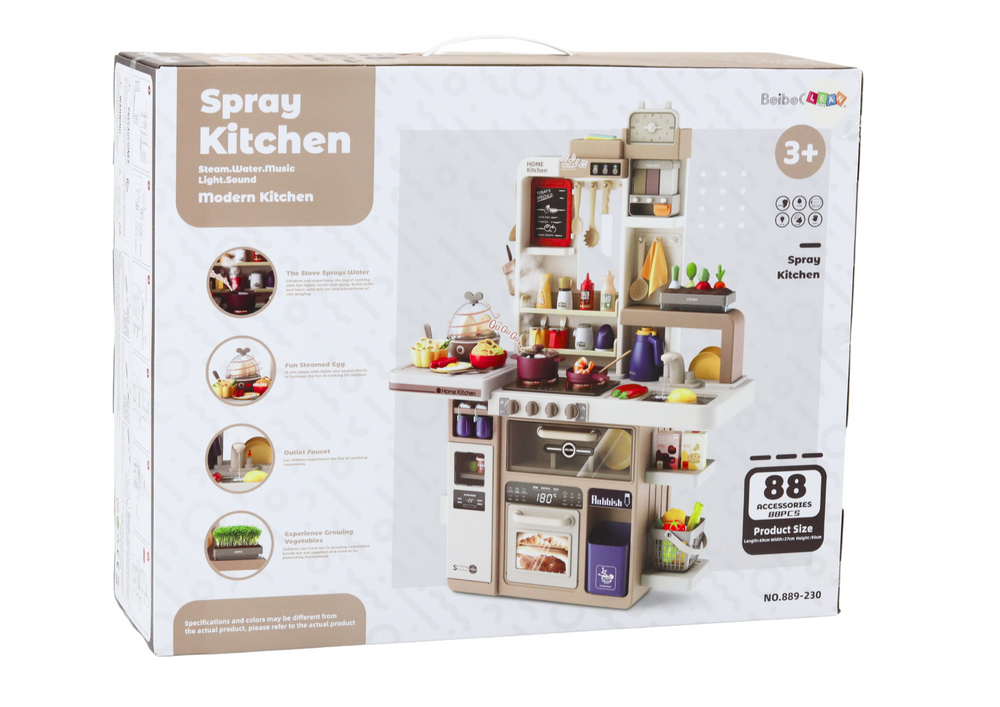 Vaikiška virtuvėlė su garso ir šviesos efektais, 88 el.