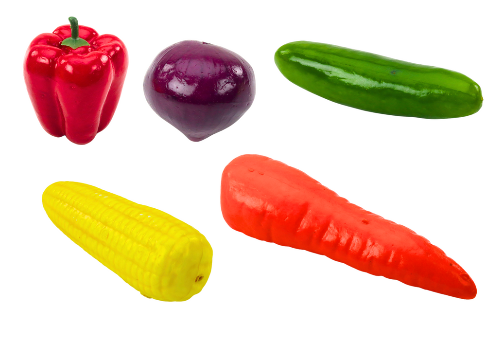 Minkštų daržovių rinkinys vaikams 24 vnt.