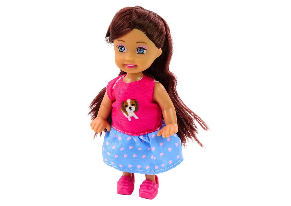 Lėlės su šuniuku rinkinys 16 el.