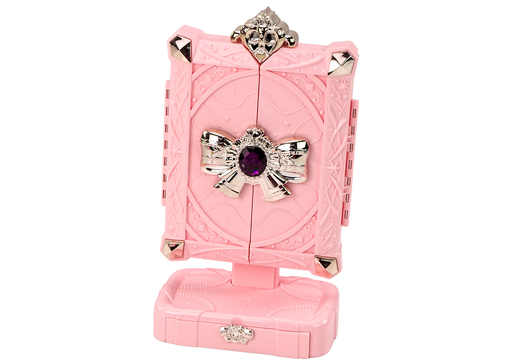 Grožio rinkinys su veidrodžiu vaikams, rožinis