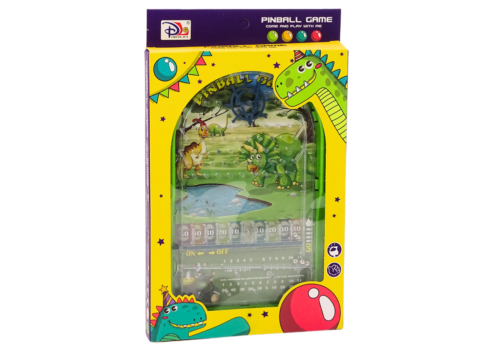 Arkadinis žaidimas su stovu „Pinball“ dinozaurai, žalias