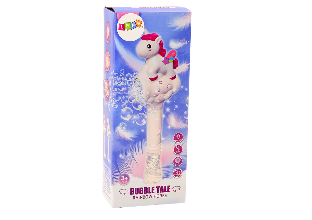 Vienaragio muilo burbulų lazdelė, rožinė