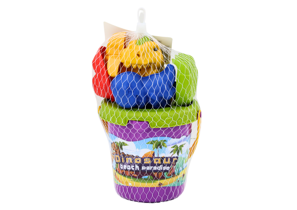 Smėlio žaislų rinkinys su dinozaurų motyvais