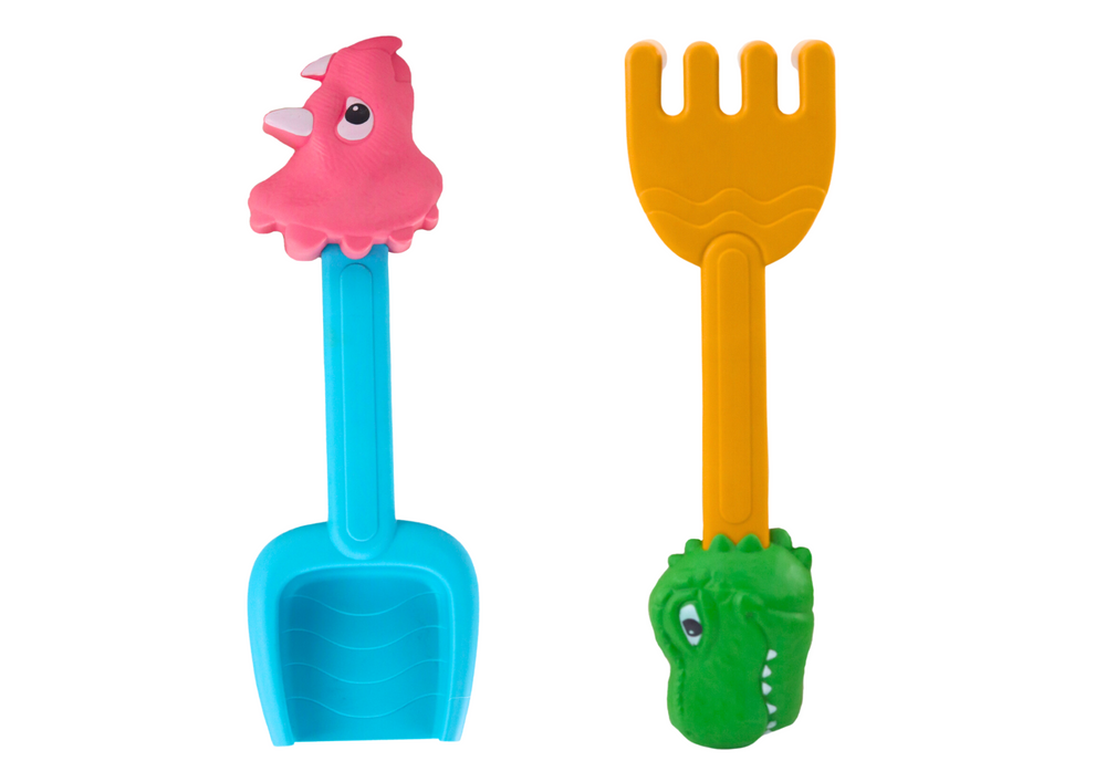 Smėlio žaislų rinkinys su sodo karučiu