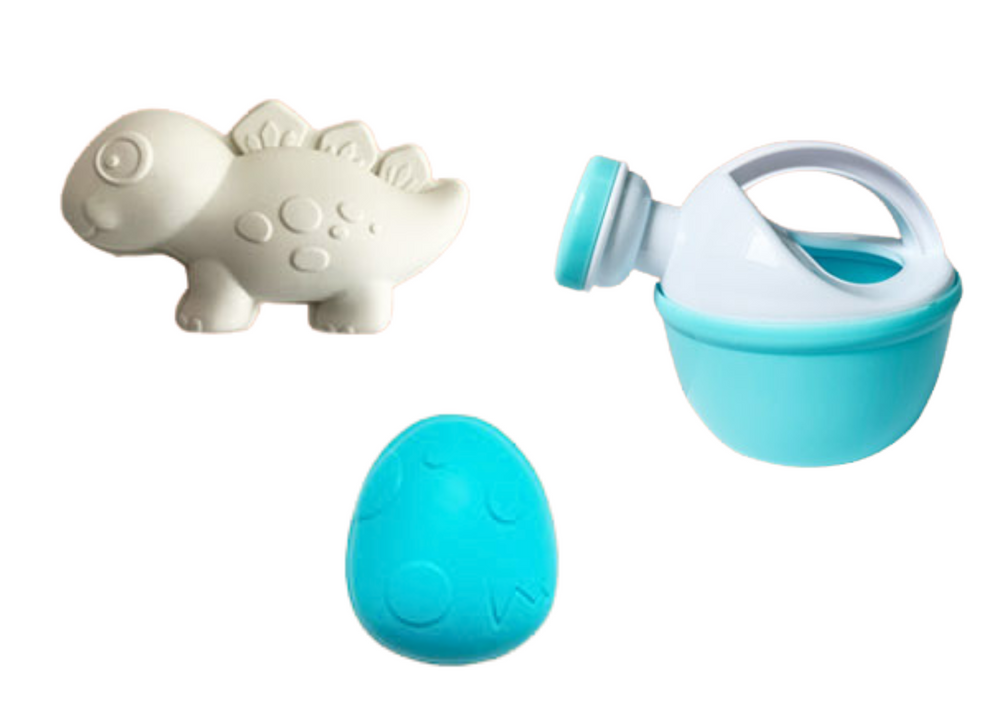 Smėlio žaislų rinkinys su dinozaurų motyvais