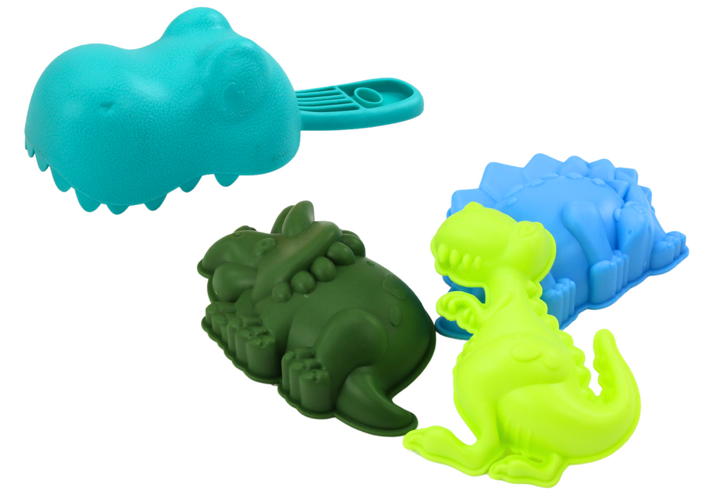 Smėlio žaislų rinkinys su dinozaurų motyvais 7 el.