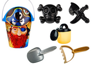 Smėlio žaislų rinkinys su piratų motyvais 7 el.