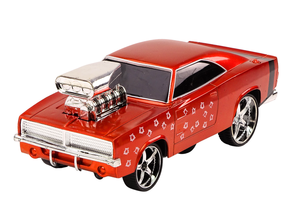 Nuotoliniu būdu valdomas 1:18 Drift automobilis, raudonas