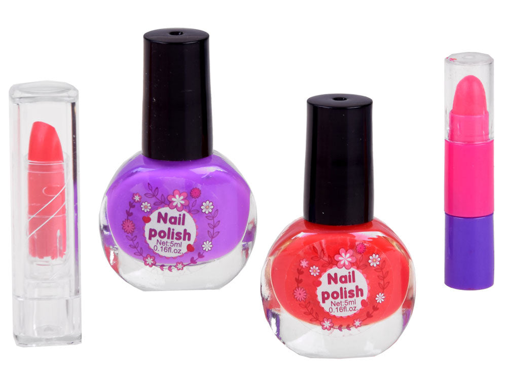 Vaikiškos kosmetikos rinkinys skrynelėje, rožinis