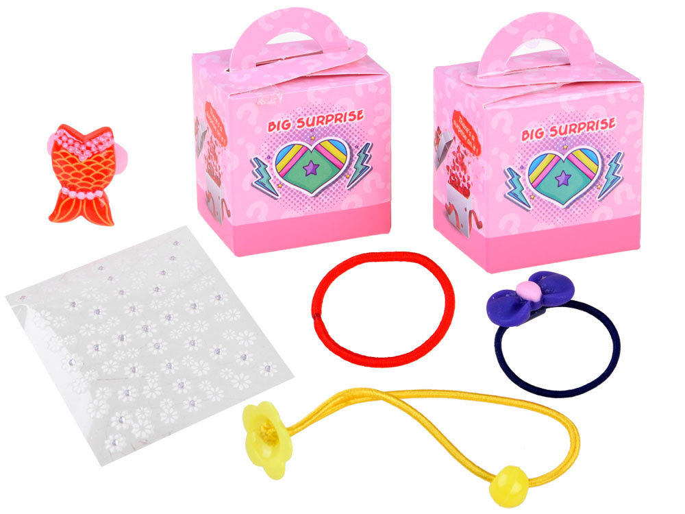 Vaikiškos kosmetikos rinkinys skrynelėje, rožinis