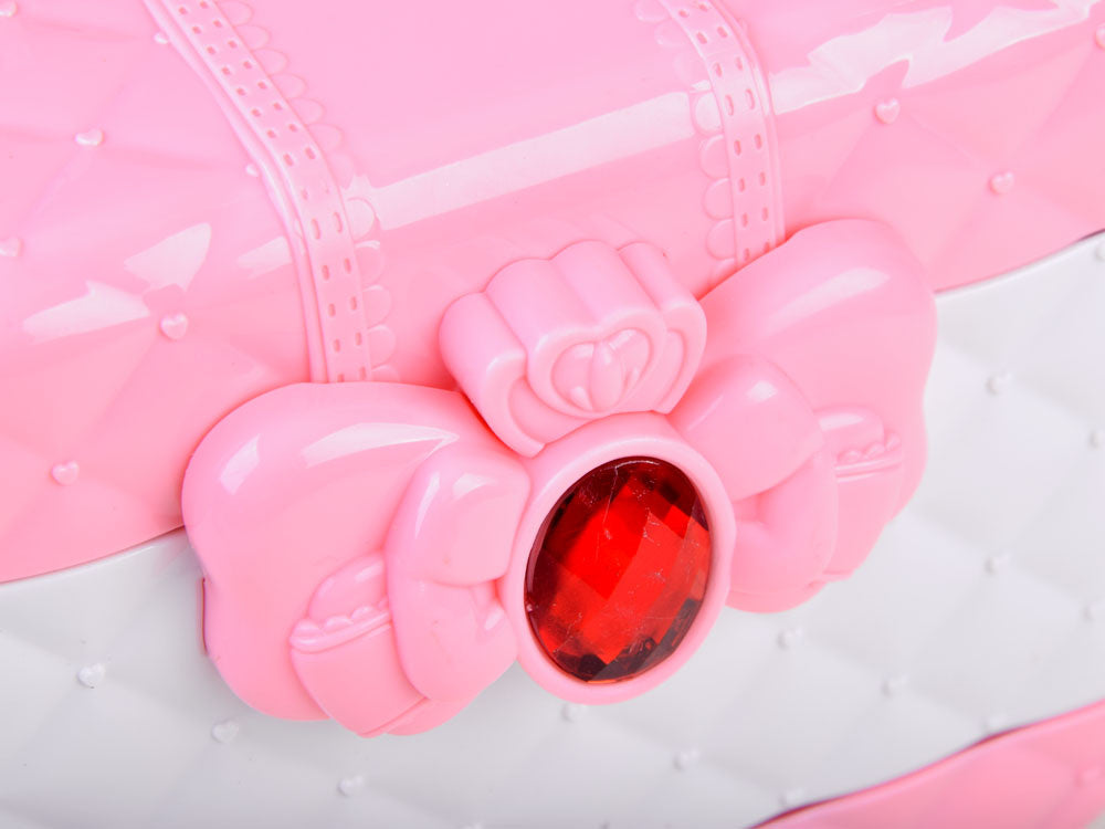 Vaikiškos kosmetikos rinkinys skrynelėje, rožinis