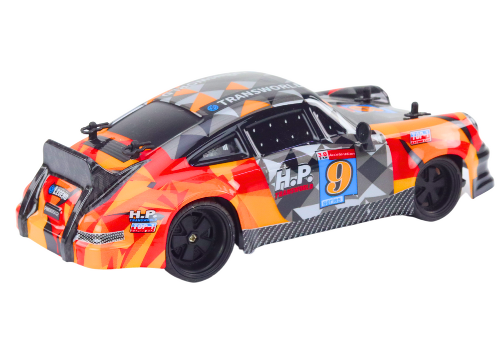 Nuotoliniu būdu valdomas drift automobilis 1:18, oranžinis