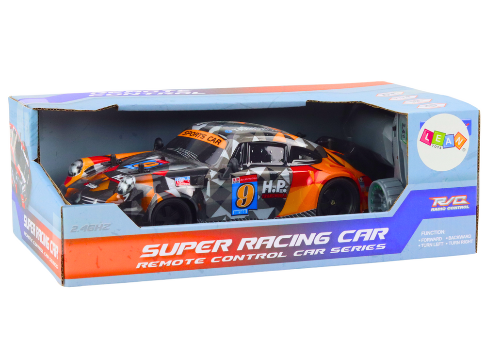 Nuotoliniu būdu valdomas drift automobilis 1:18, oranžinis