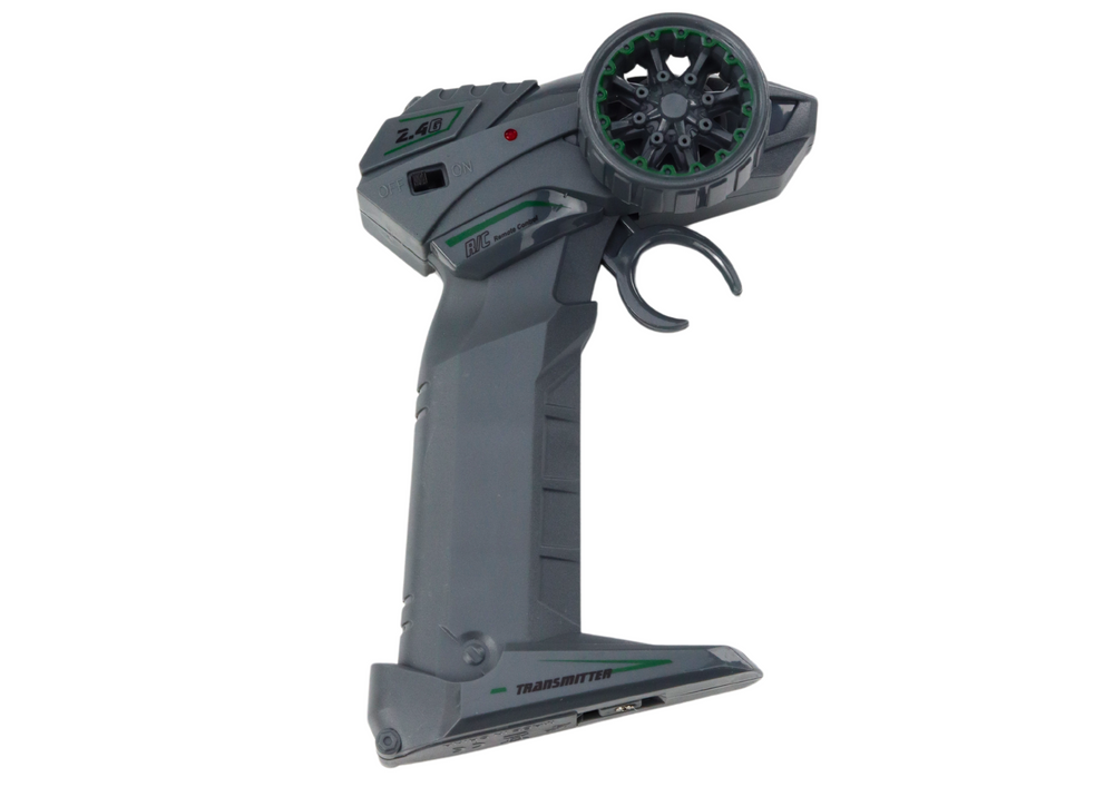 Nuotoliniu būdu valdomas lenktyninis PICK-UP automobilis 1:18, raudonas