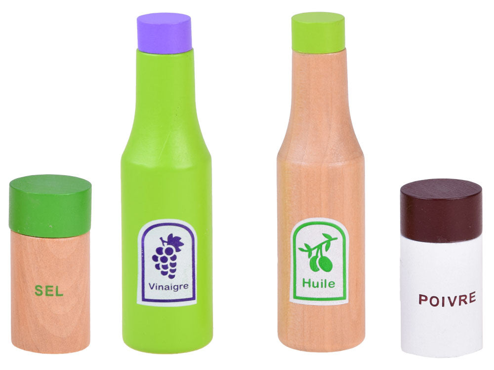 Medinių salotų rinkinys