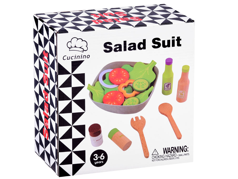 Medinių salotų rinkinys