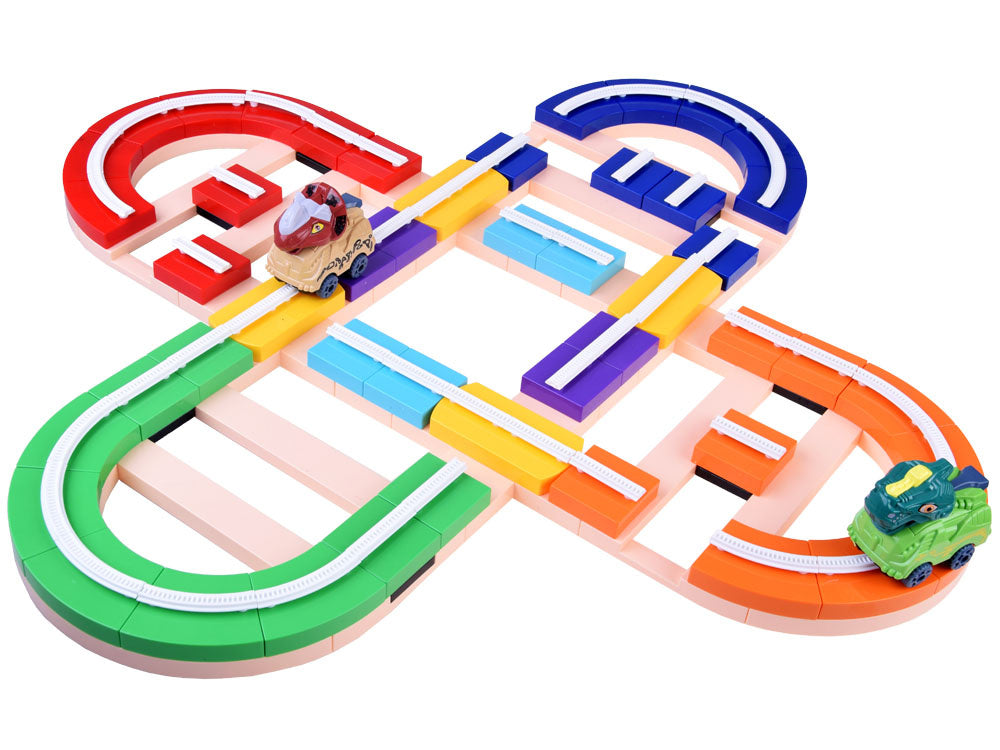 Trasa su priedais 143 el, dinozaurai