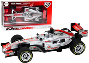 Žaislinis sportinis F1 automobilis 1:9, sidabrinis