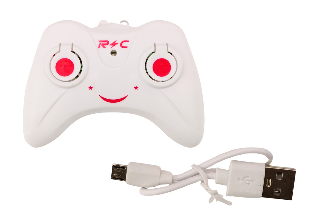 Nuotoliniu būdu valdomas sraigtasparnis su giroskopu, raudonas