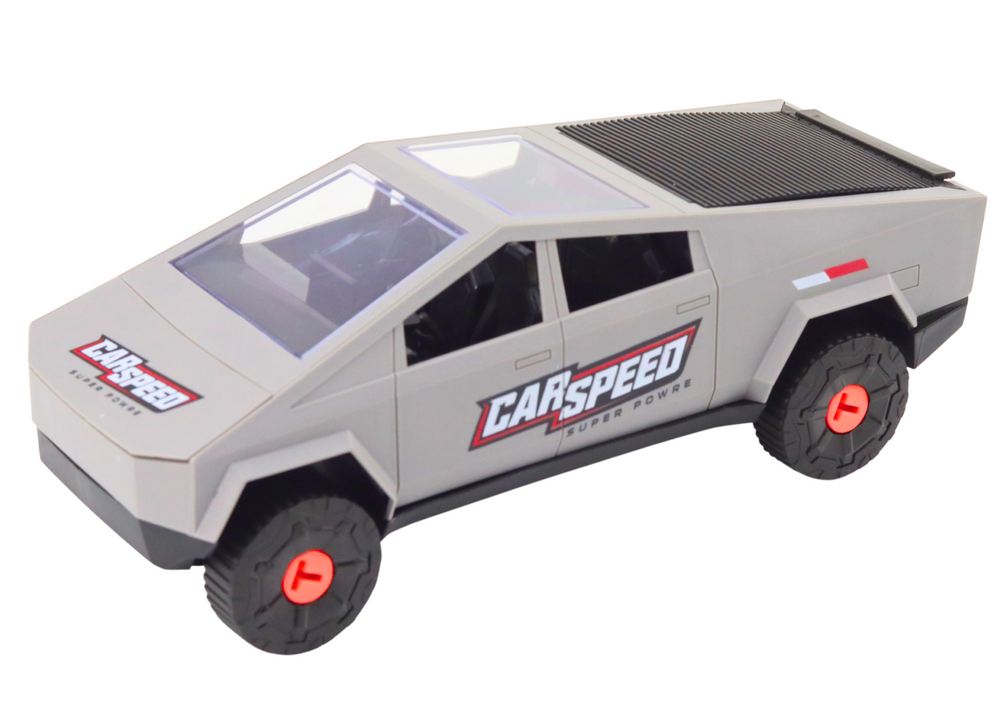 Transporto priemonių rinkinys su priekaba, pilkas