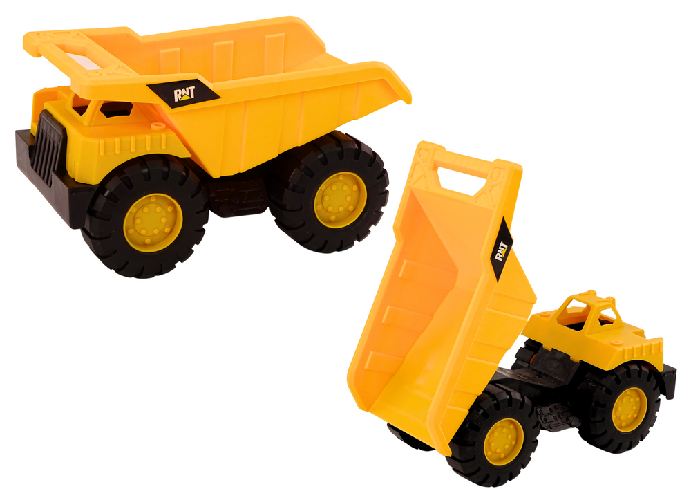 Ekskavatoriaus ir savivarčio rinkinys su judančiais elementais