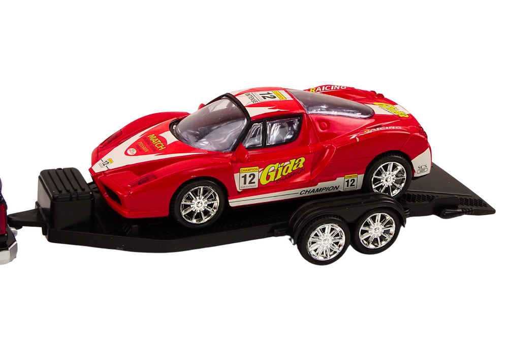 Sportinis automobilių rinkinys su priekaba