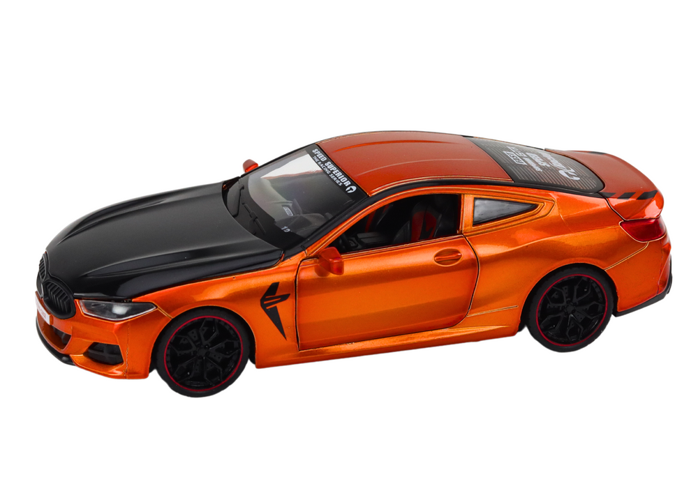 Metalinis sportinis automobilis 1:24, oranžinis