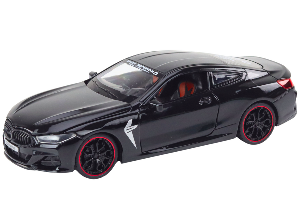Metalinis sportinis automobilis 1:24, juodas