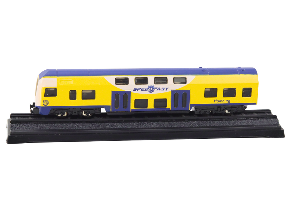 Metalinis traukinio modelis 1:48, geltonas