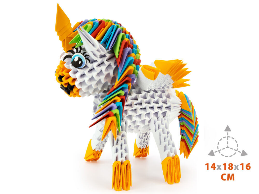 3D Origami kūrybinis rinkinys vaikams „Vienaragis“