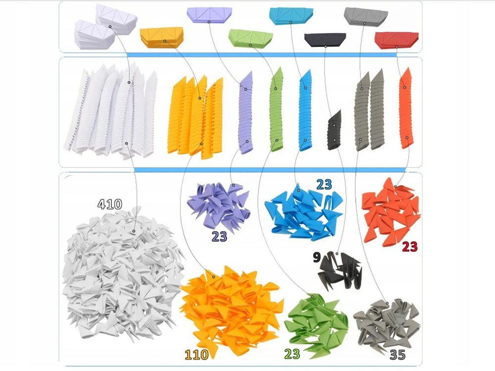 3D Origami kūrybinis rinkinys vaikams „Vienaragis“