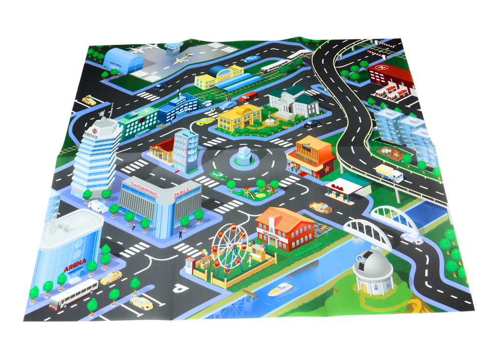 Lengvųjų automobiliukų rinkinys lagamine su priedais 50 el.