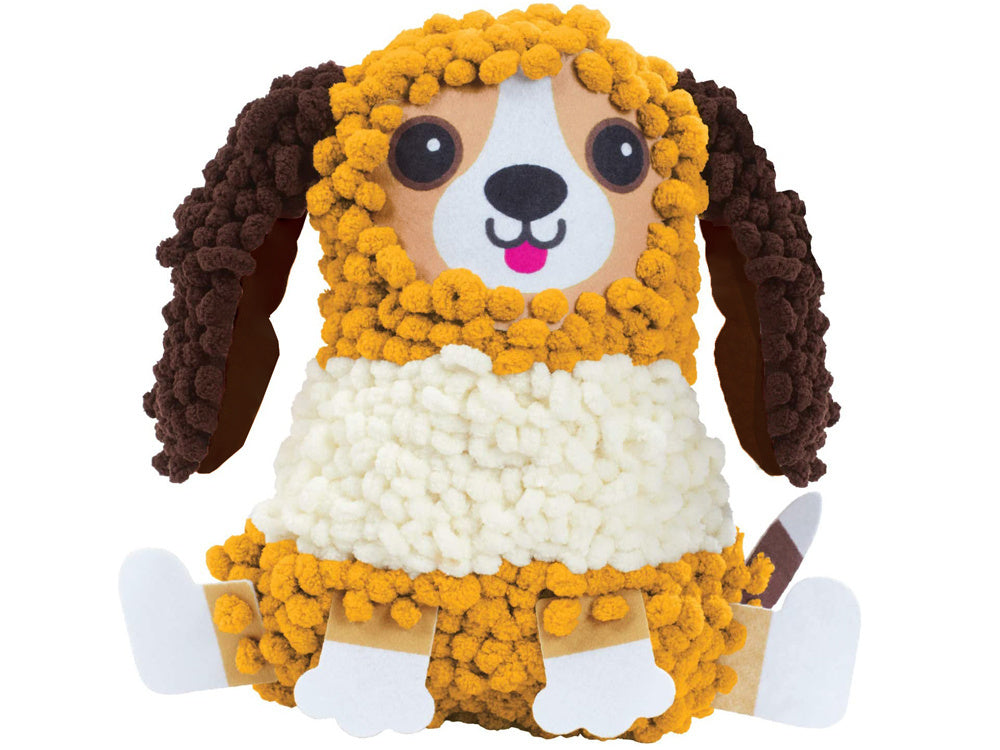 Kūrybinys šuniuko formos pagalvės nėrimo rinkinys