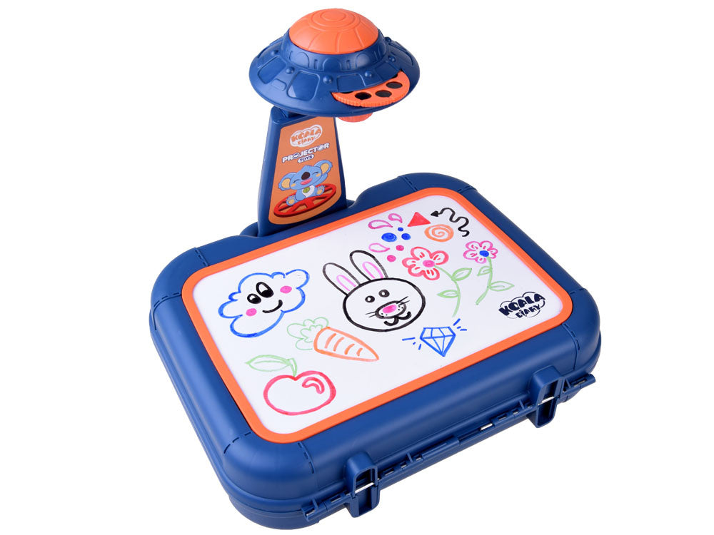 Piešimo  projektorius lagamine, mėlynas