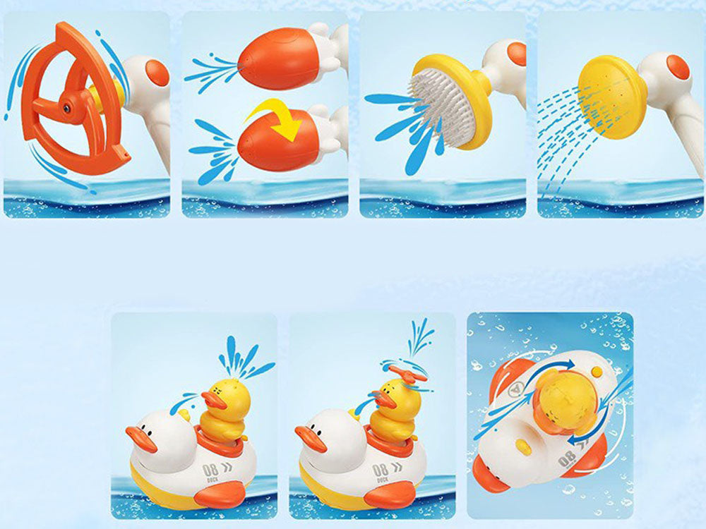 Vonios žaislas „Plūduriuojantis anties dušas“