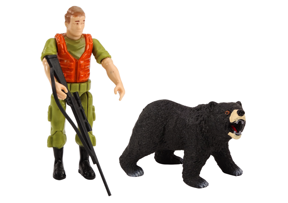 Žaislinis visureigis Off-road su figūrėlėmis, šviesiai rudas