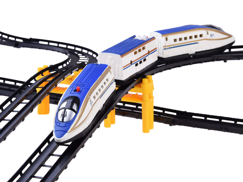 Keleivinio traukinio su vagonais trasa