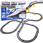 Keleivinio traukinio su vagonais trasa