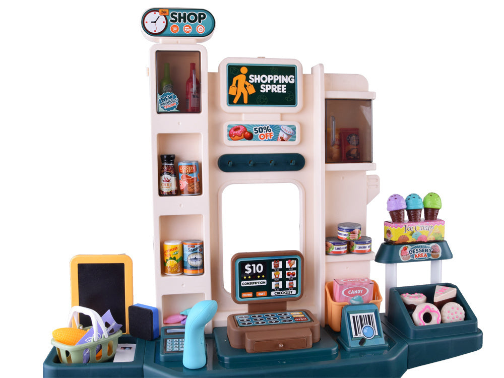 Vaikiška maisto prekių parduotuvė su priedais 71 ele