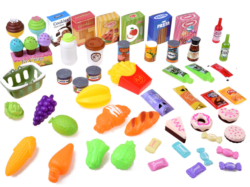 Vaikiška maisto prekių parduotuvė su priedais 71 ele