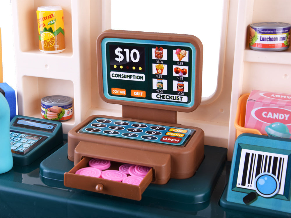 Vaikiška maisto prekių parduotuvė su priedais 71 ele