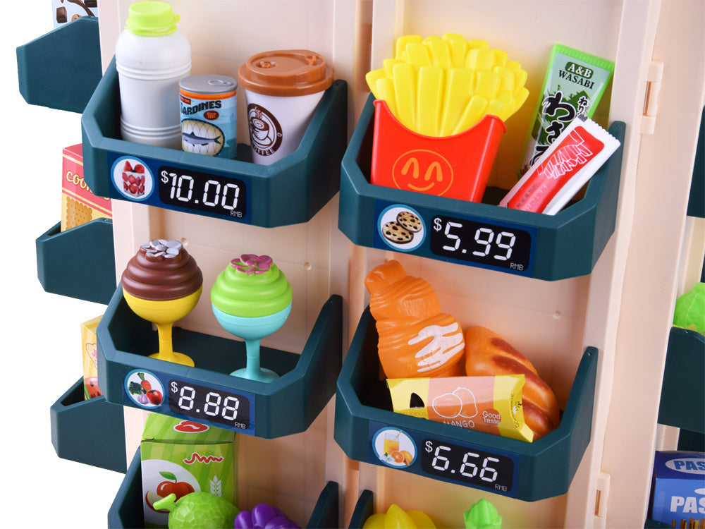 Vaikiška maisto prekių parduotuvė su priedais 71 ele